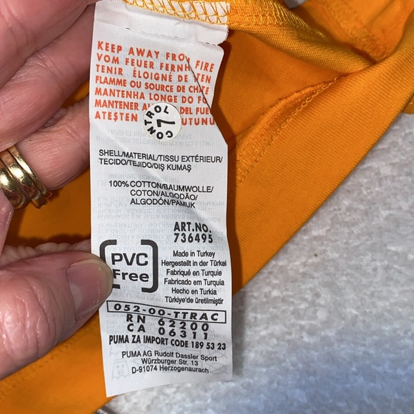 NWT puma Africa flame oranges Ivory Coast short sleeve men’s medium - Picture 9 of 10